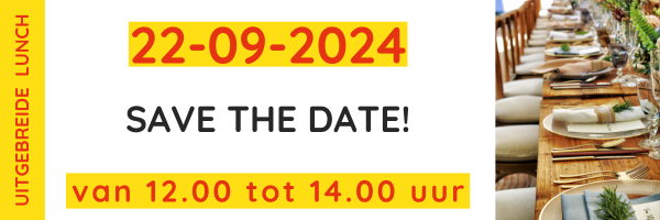 Save the date lunch vrijwilligers september 2024